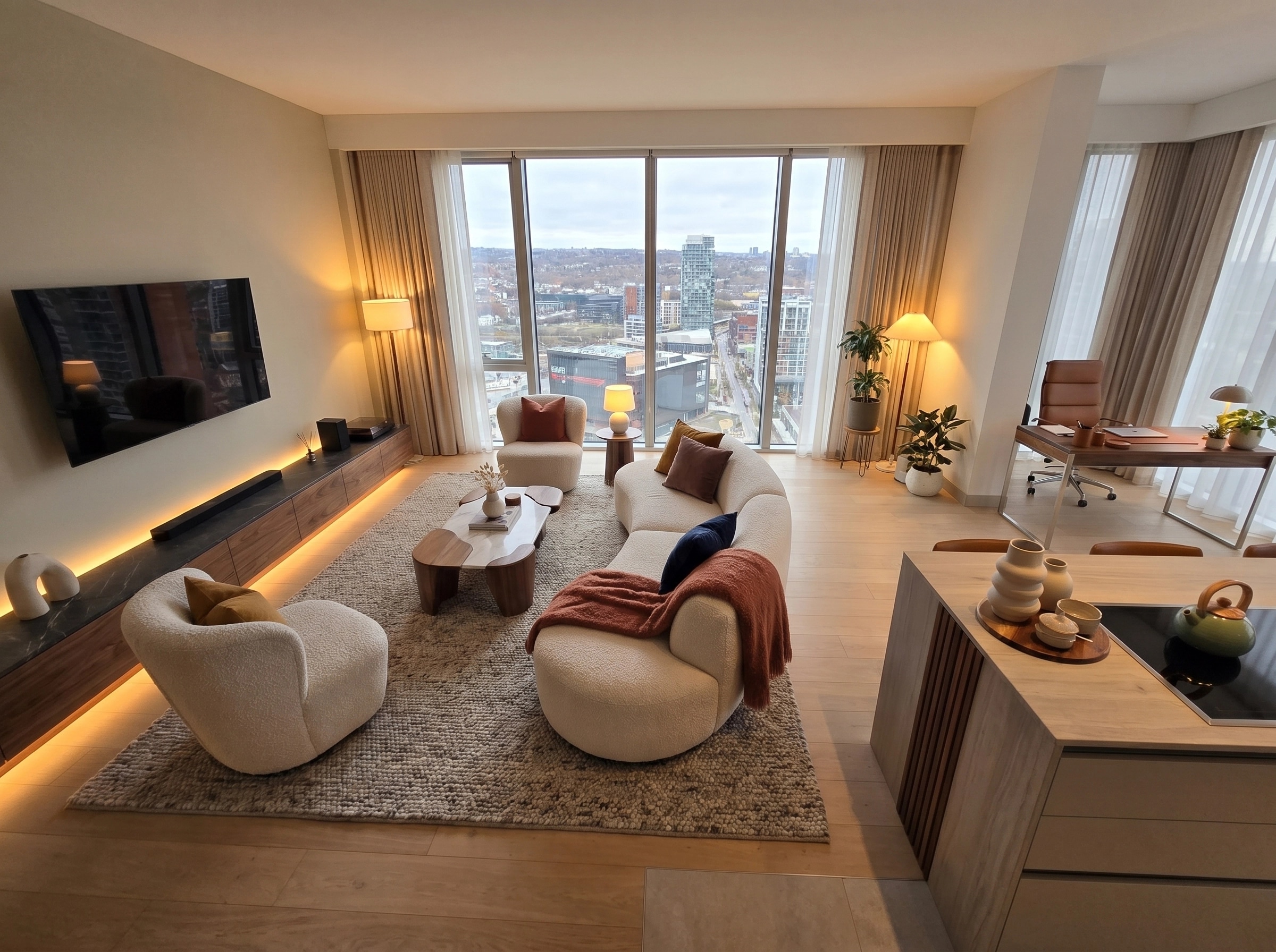 Interior design in Contemporary style — Living Room by GenRoom AI