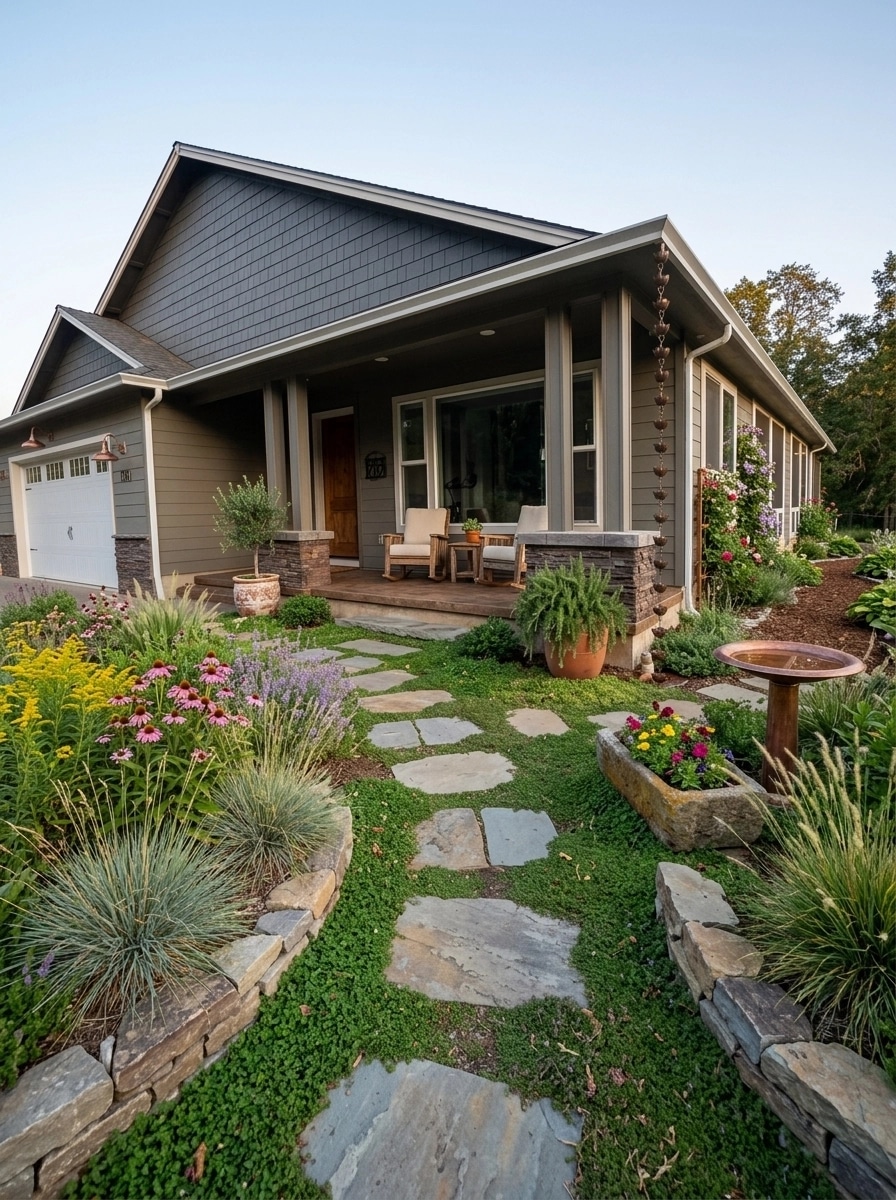 Country Rustic Garden Yard design — yard photo by GenRoom AI