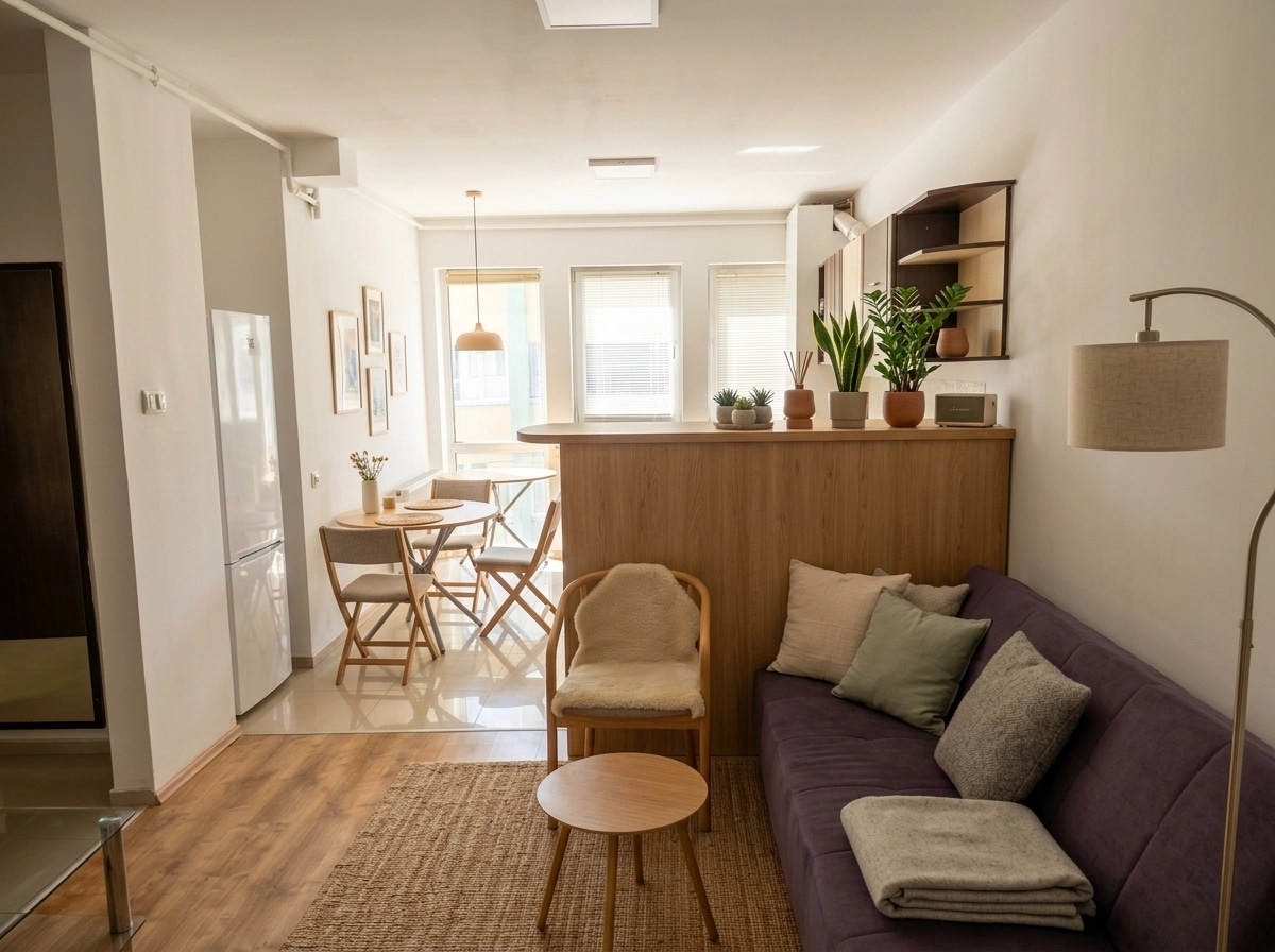 Interior design in Scandinavian style — Living Room by GenRoom AI