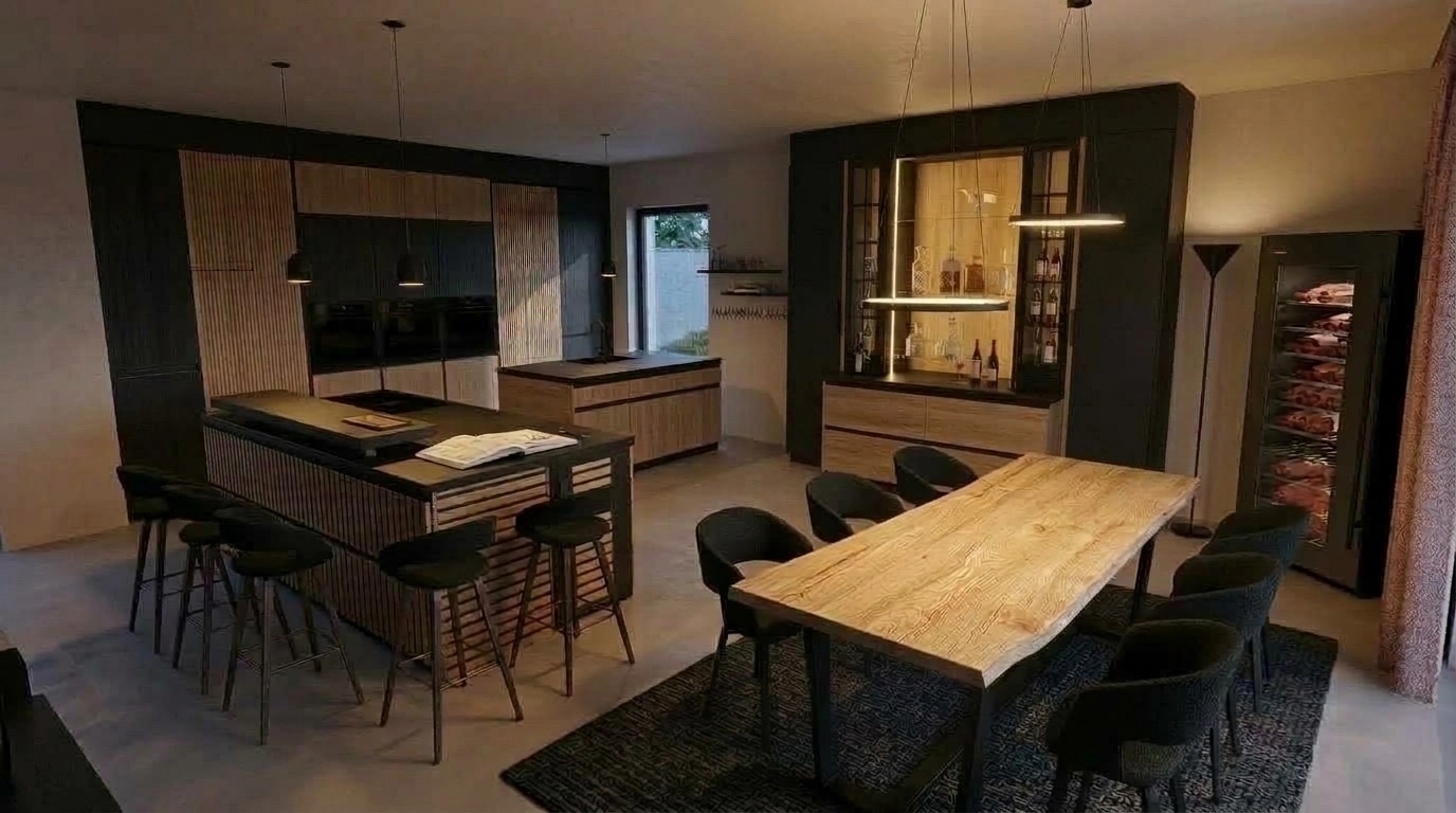 Kitchen interior in no_style style — photo by GenRoom AI