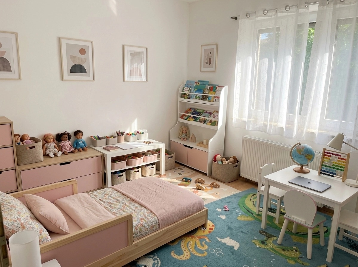 Minimalism Camera dei Bambini design — interior photo by GenRoom AI