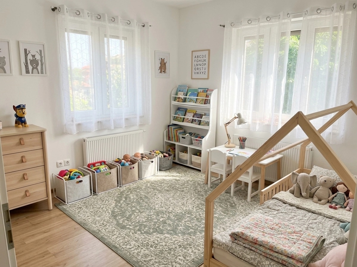 Scandinavian Kids Room design — interior photo by GenRoom AI