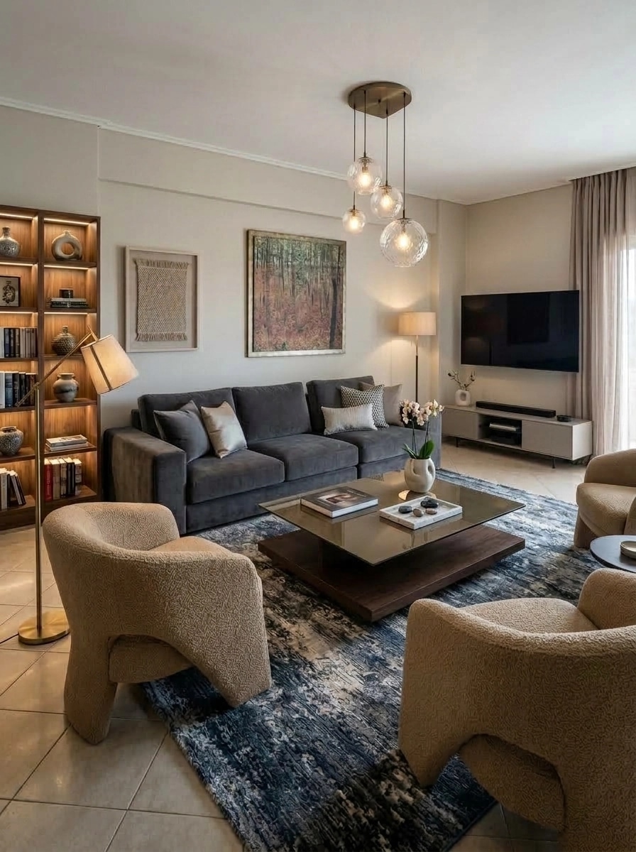 Interior design in Contemporary style — Living Room by GenRoom AI