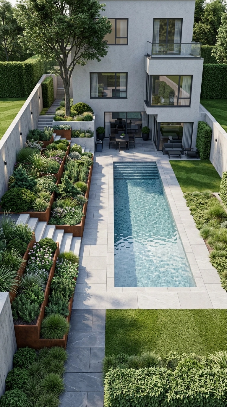 Landscape design in Contemporary Yard style — Yard by GenRoom AI