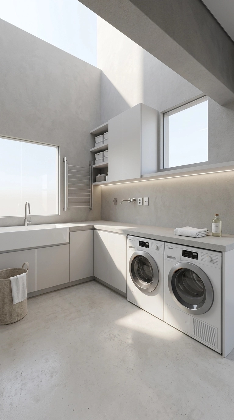 Interior design in Minimalism style — laundry by GenRoom AI
