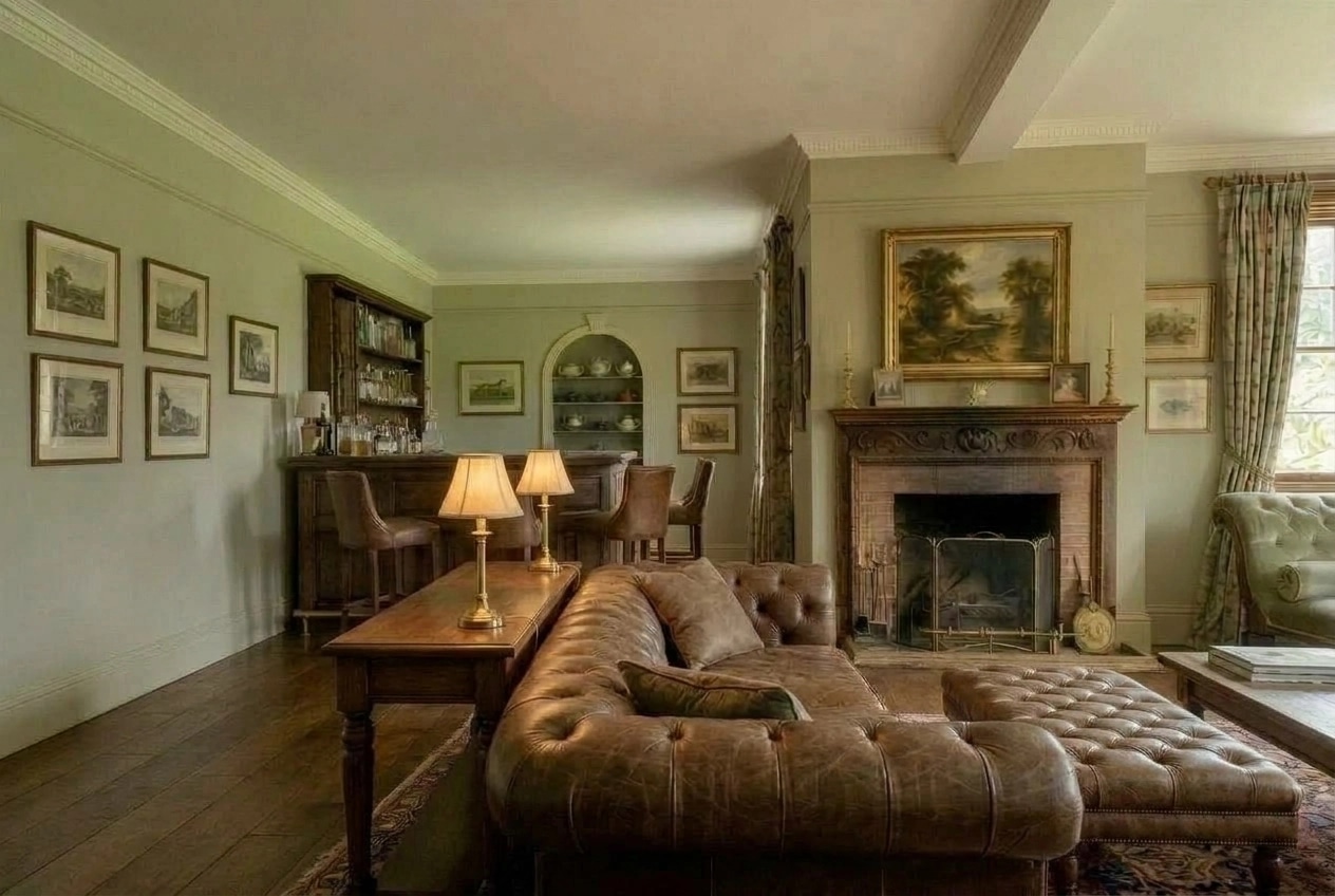Interior design in British style — Living Room by GenRoom AI
