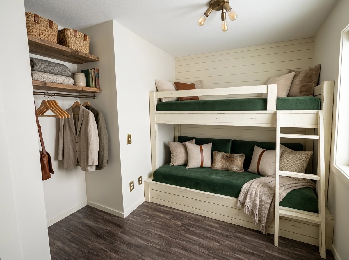 Modern Farmhouse Bedroom design — interior photo by GenRoom AI