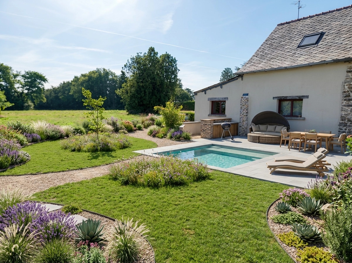 Landscape design in Contemporary Yard style — Yard by GenRoom AI