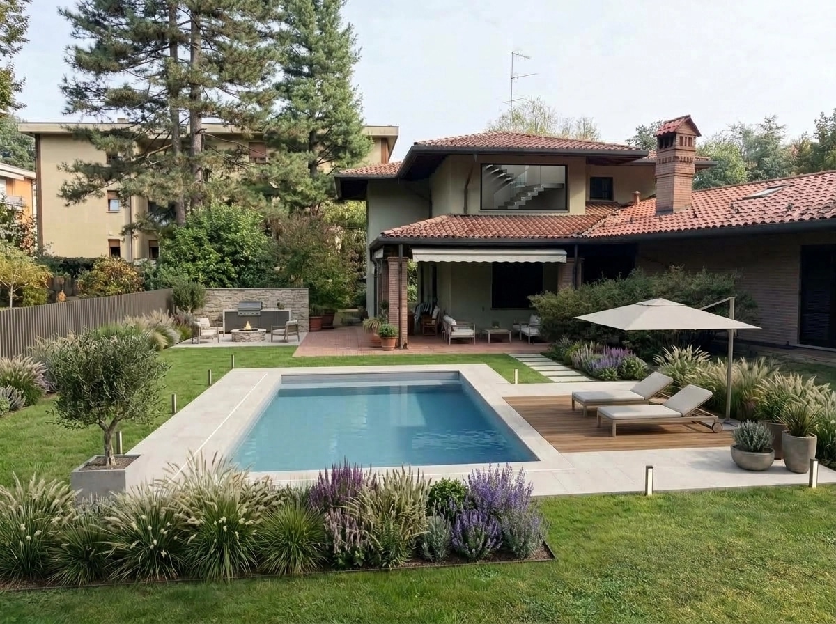 Contemporary Yard Yard design — yard photo by GenRoom AI