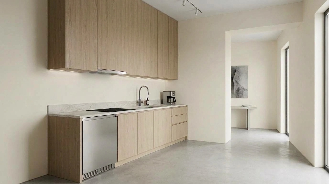Minimalism Kitchen design — interior photo by GenRoom AI