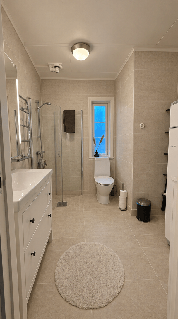 Rustic Bathroom design — interior photo by GenRoom AI