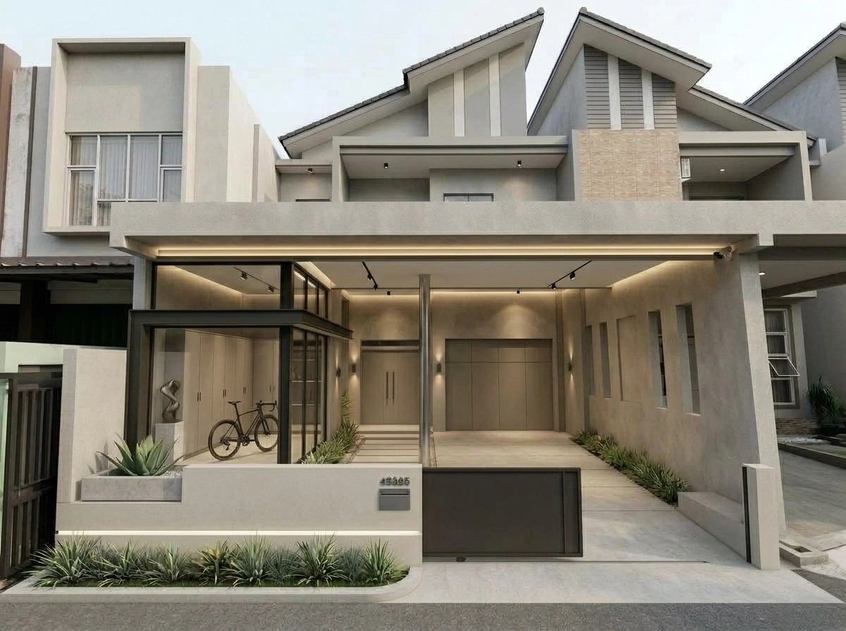 Minimalist Facade Facade design — facade photo by GenRoom AI