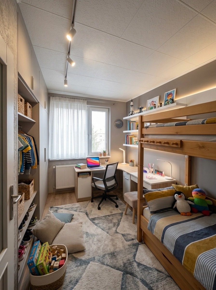 Contemporary Quarto Infantil design — interior photo by GenRoom AI