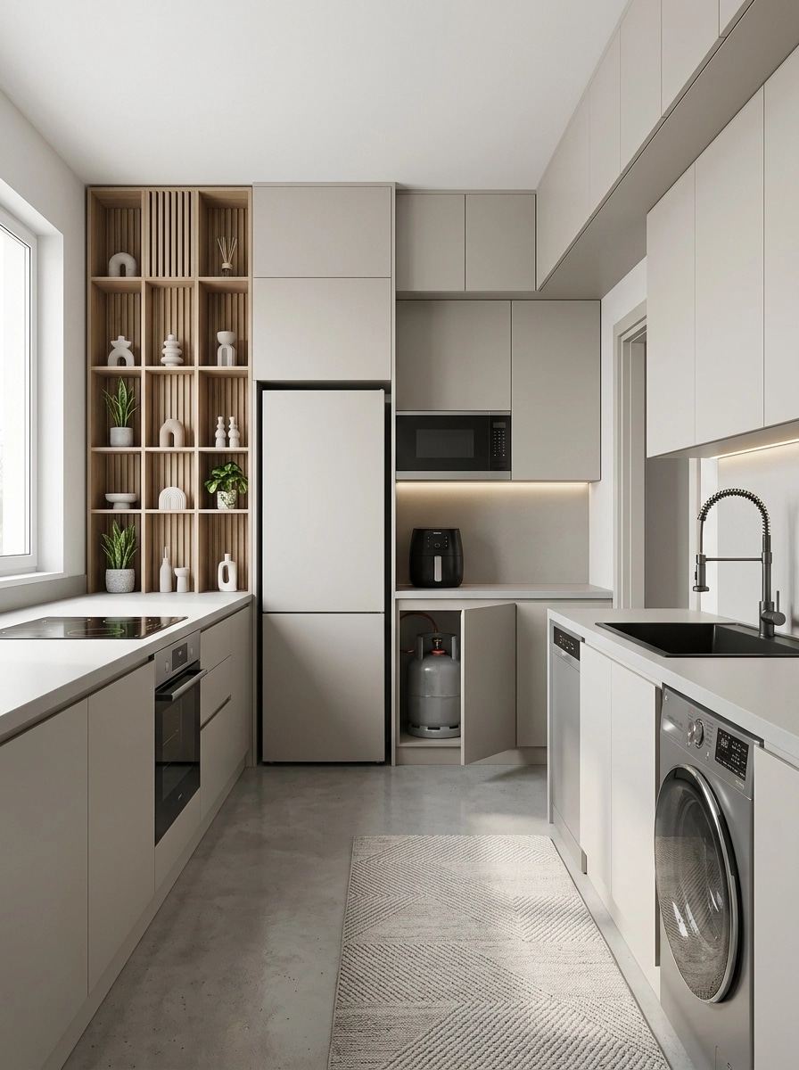 Minimalism Kitchen design — interior photo by GenRoom AI