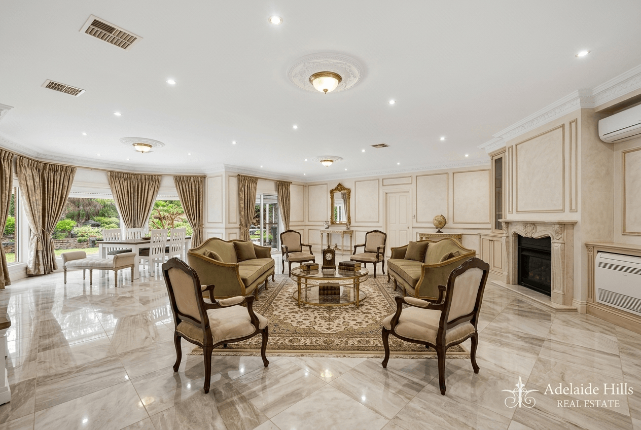 Neoclassic Living Room design — interior photo by GenRoom AI