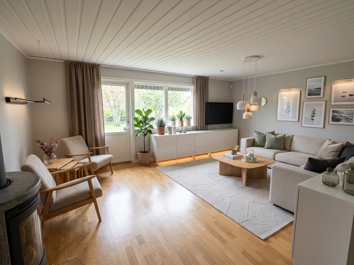 Scandinavian Living Room design — interior photo by GenRoom AI