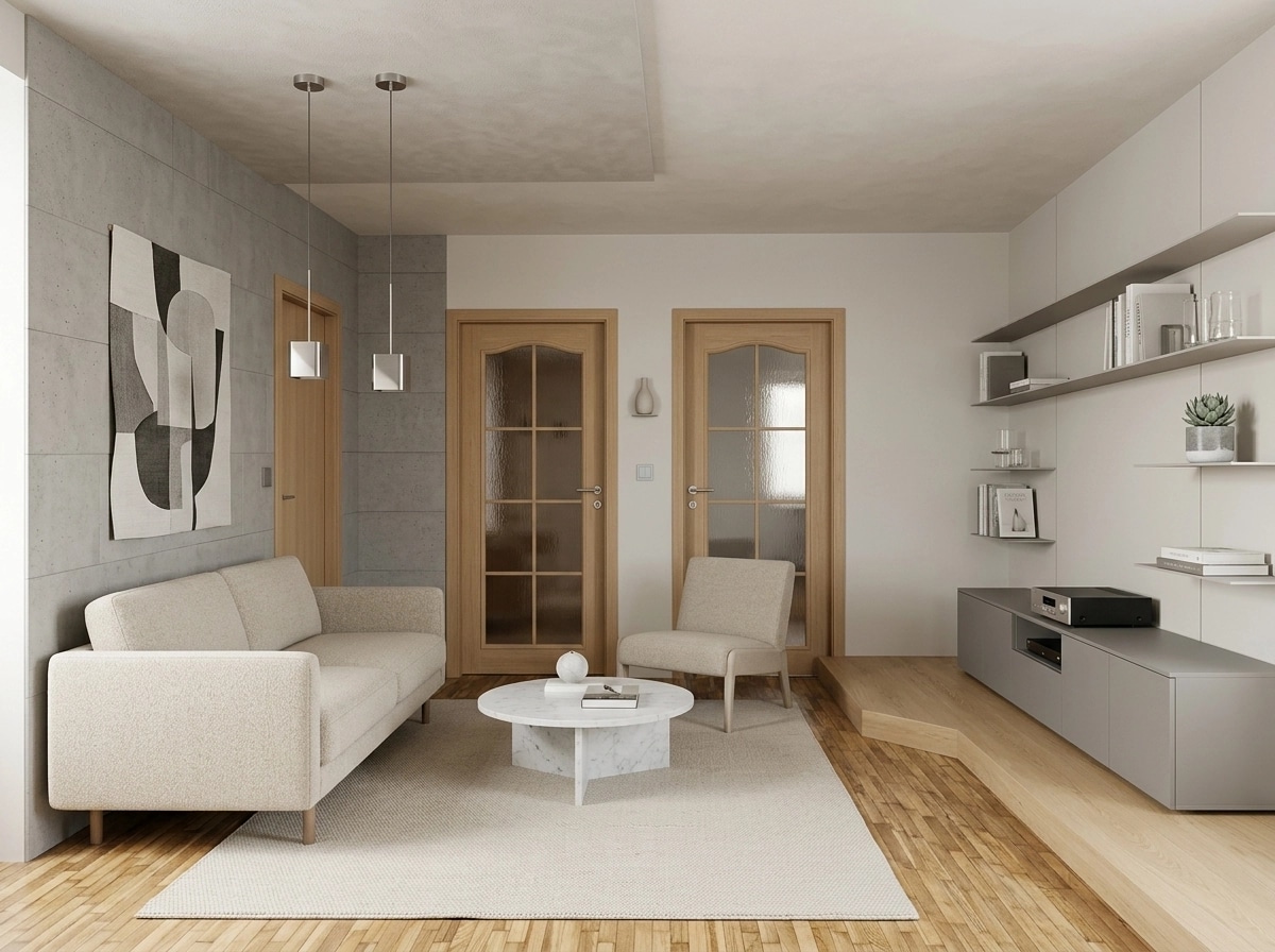 Minimalism Living Room design — interior photo by GenRoom AI