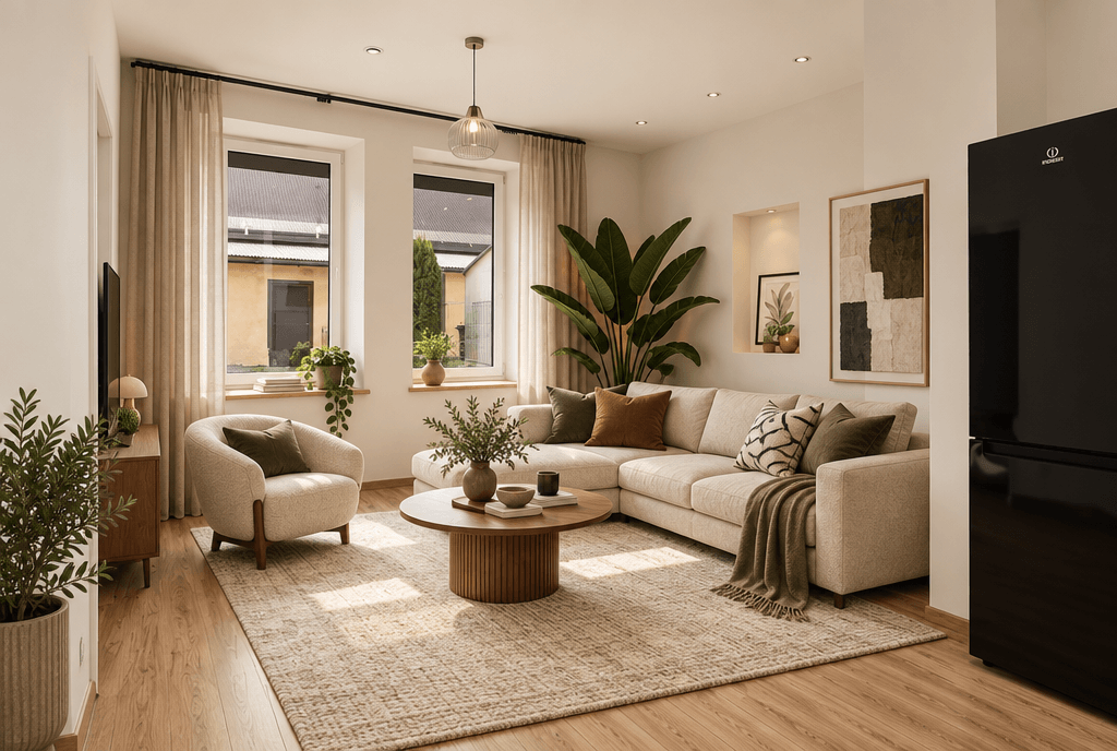 Interior design in Contemporary style — Living Room by GenRoom AI