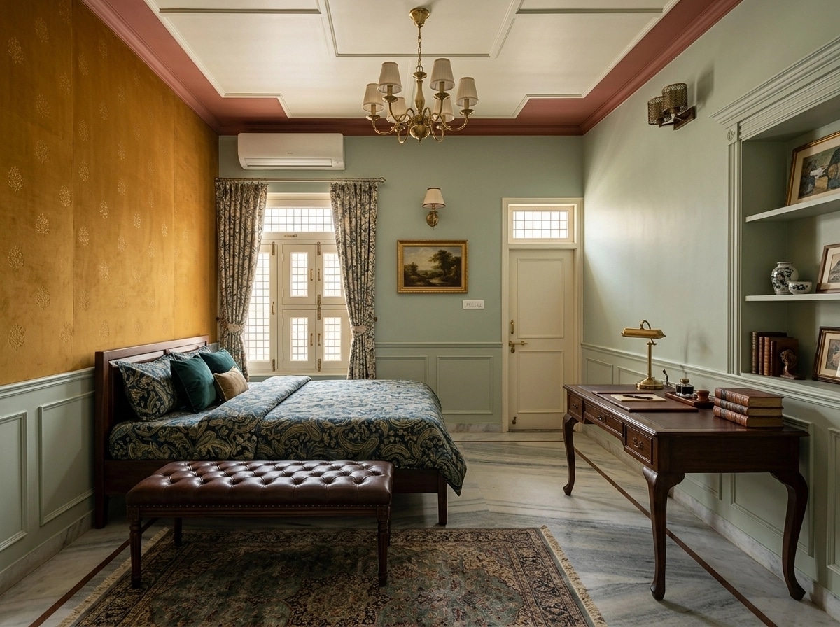 British Bedroom design — interior photo by GenRoom AI