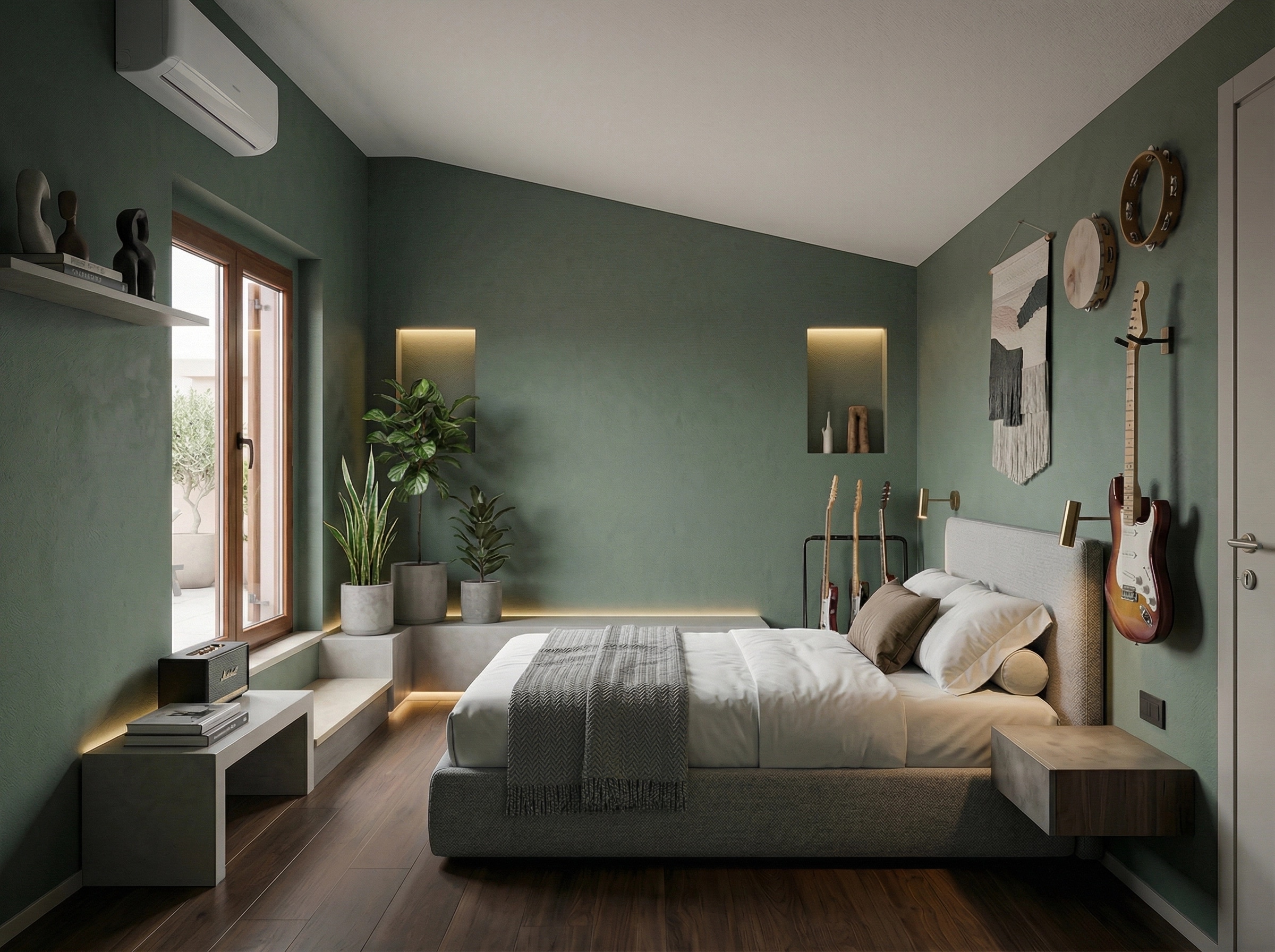 Contemporary Bedroom design — interior photo by GenRoom AI
