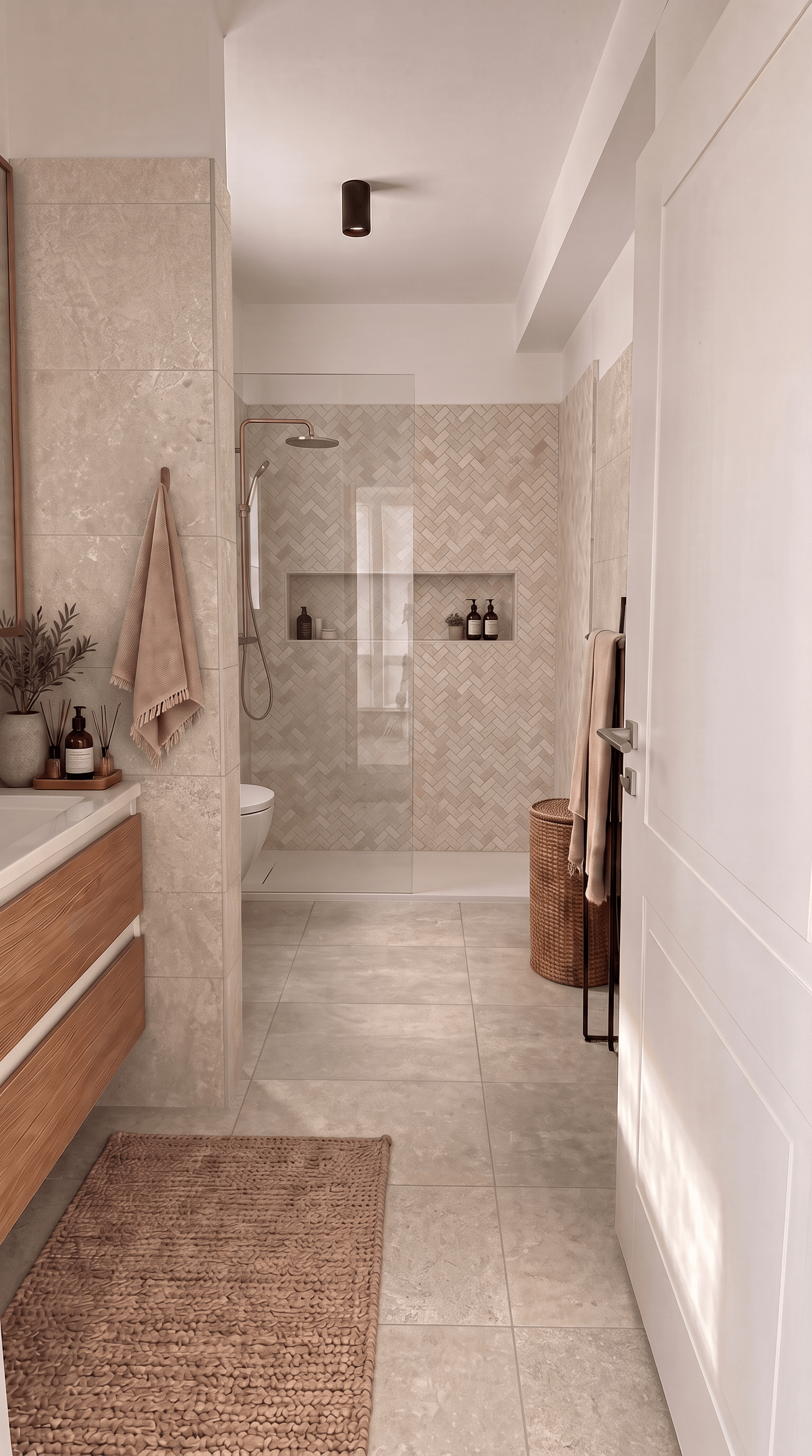 Contemporary Bathroom design — interior photo by GenRoom AI