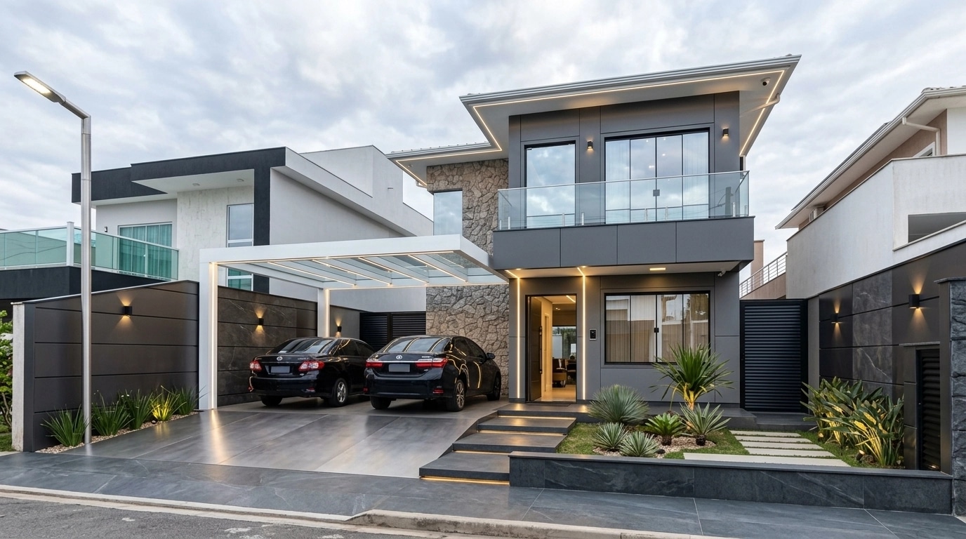 Hi-Tech Facade Facade design — facade photo by GenRoom AI