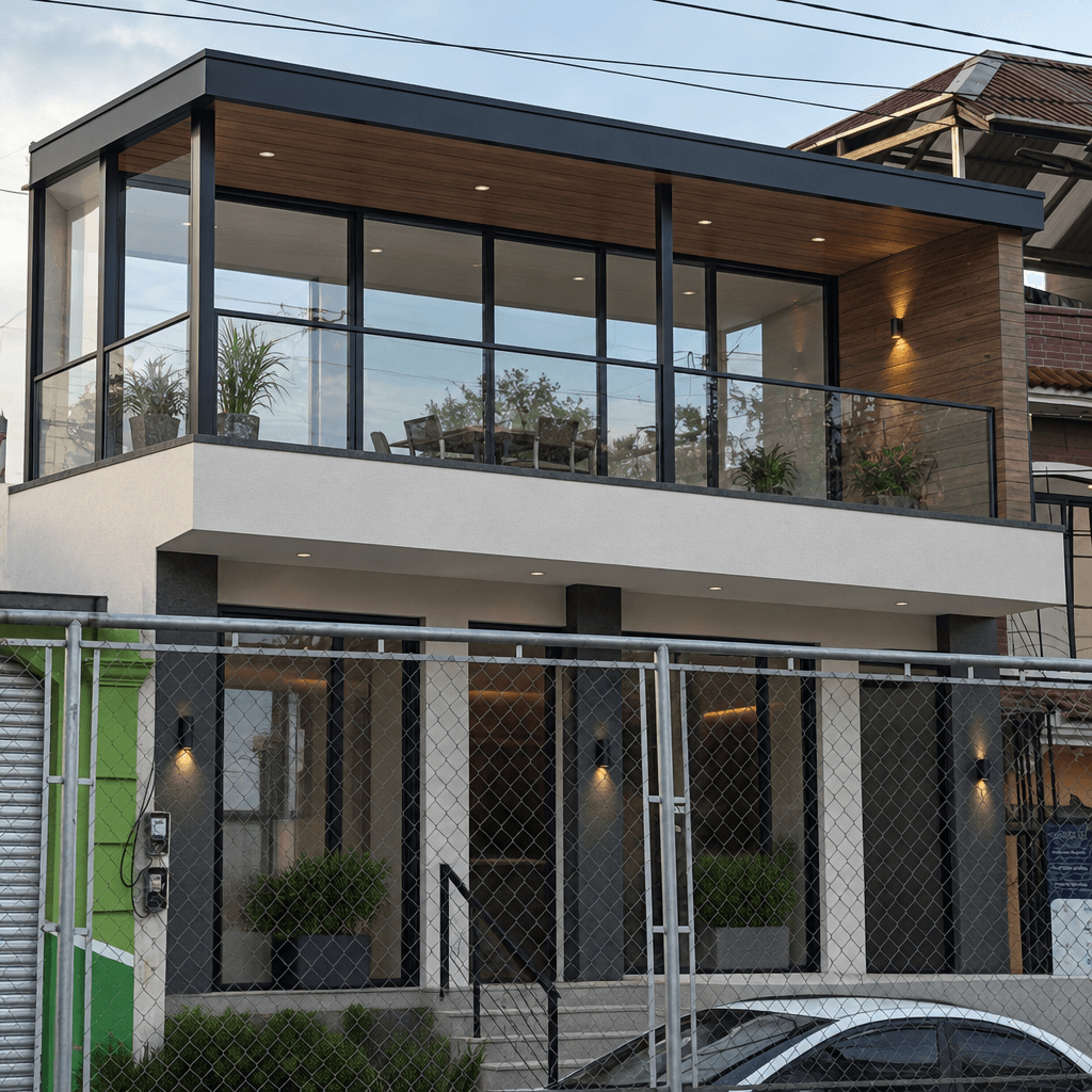 Facade design in no_style style — photo by GenRoom AI