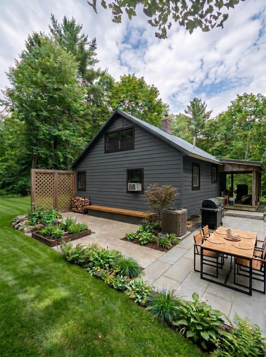 Landscape design in Scandinavian Garden style — Yard by GenRoom AI