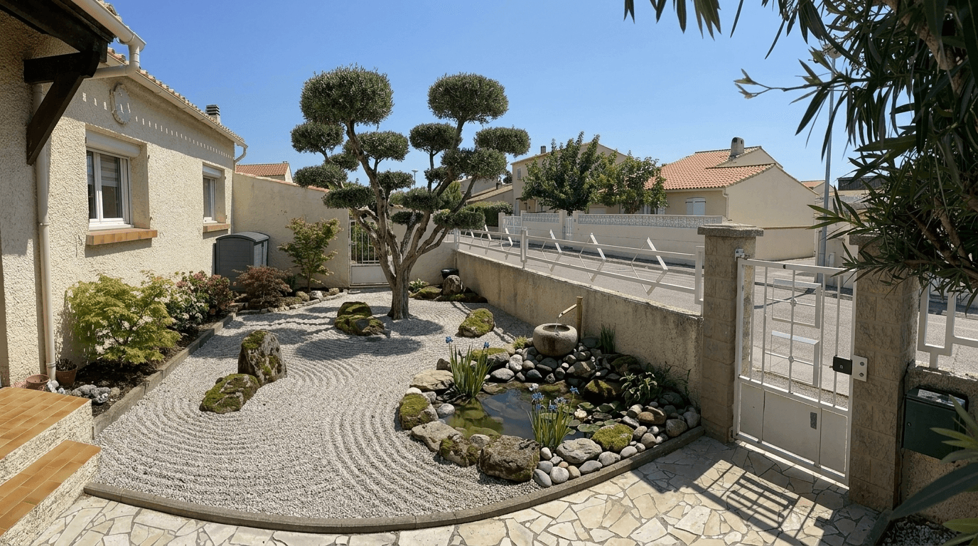 Japanese Garden Yard design — yard photo by GenRoom AI