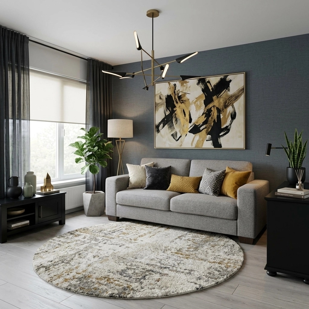 Interior design in Contemporary style — Living Room by GenRoom AI