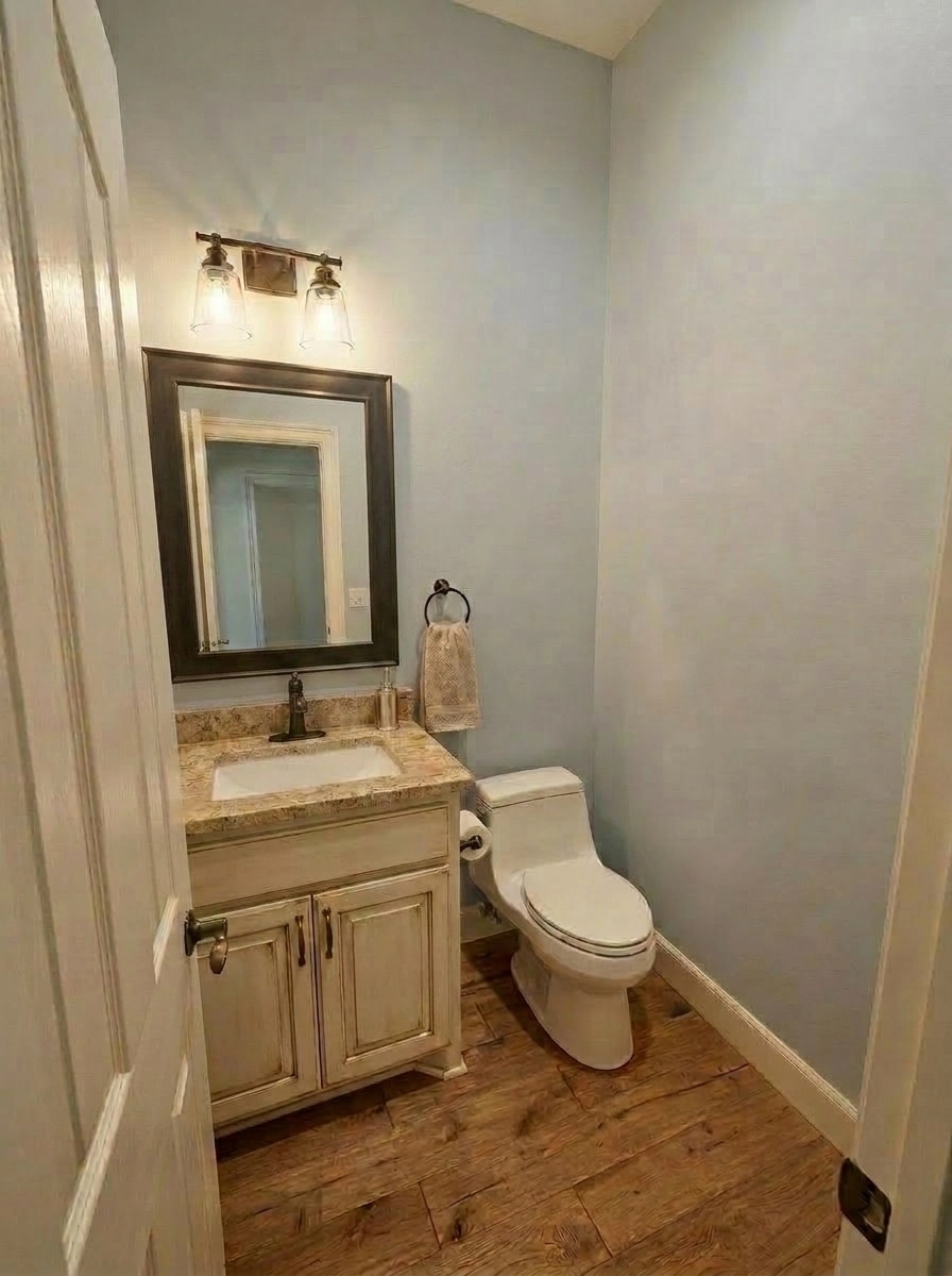 Interior design in Modern Farmhouse style — Bathroom by GenRoom AI