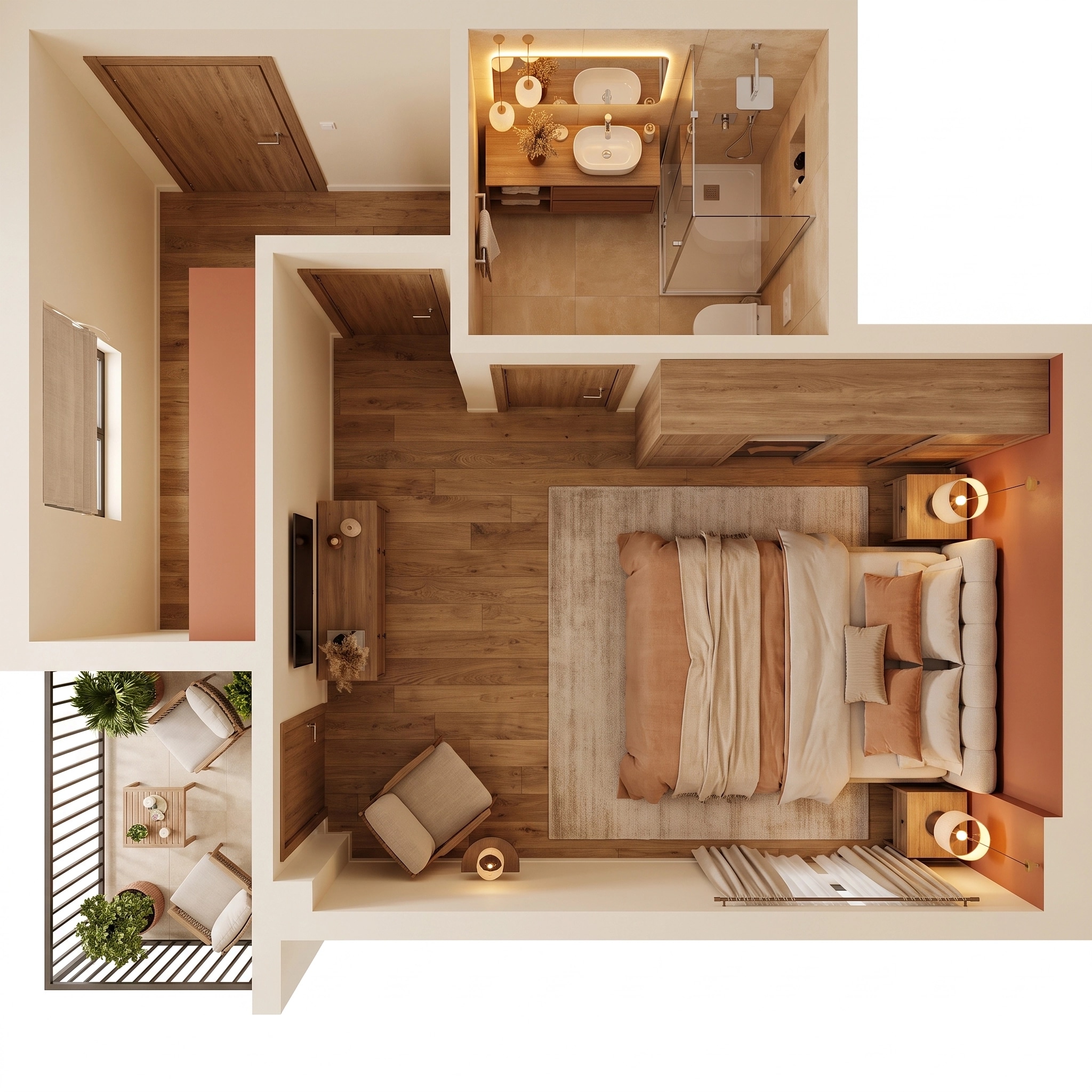 Interior design in Contemporary style — Living Room by GenRoom AI