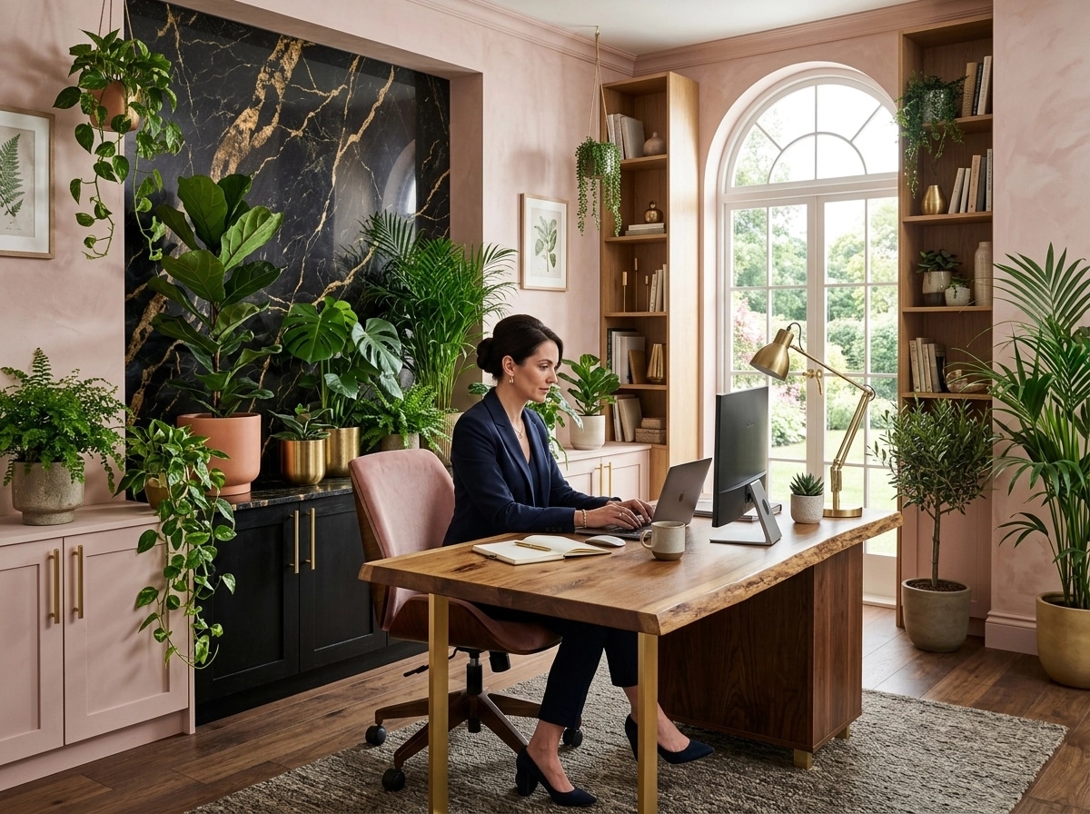 Interior design in Biophilic style — Office by GenRoom AI
