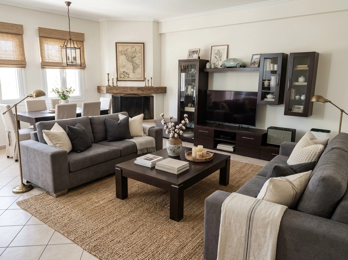 Modern Farmhouse Living Room design — interior photo by GenRoom AI
