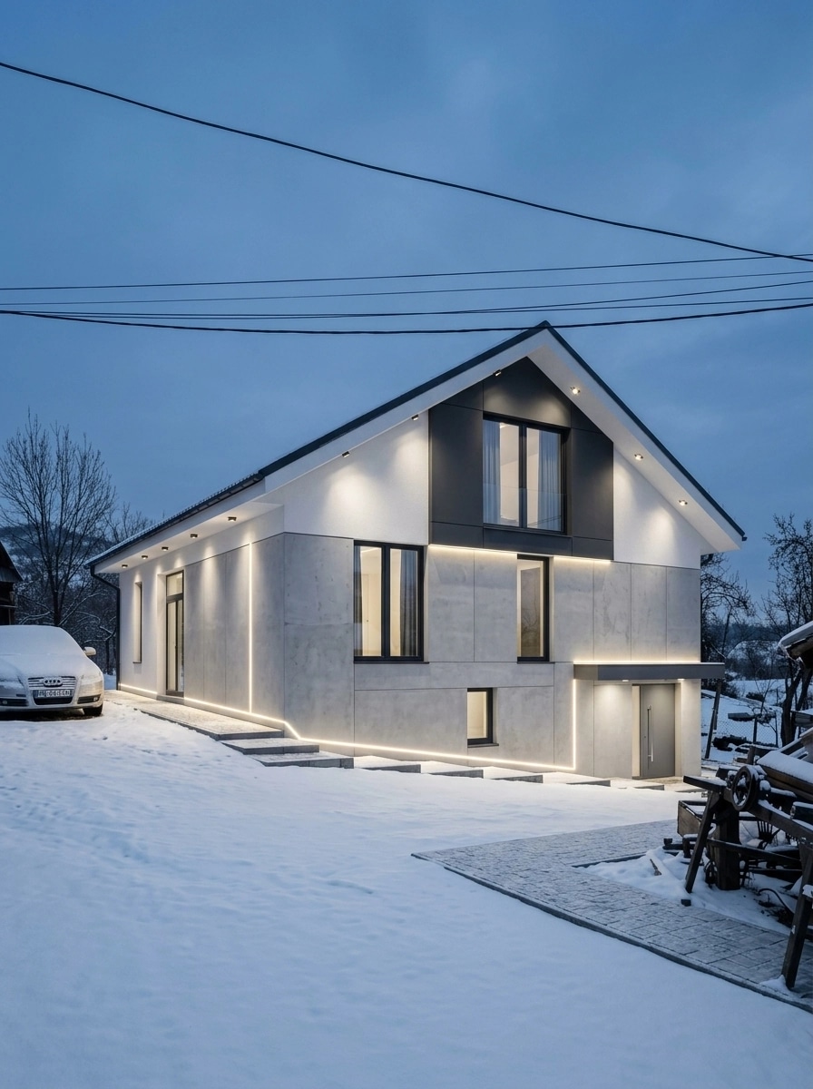 Minimalist Facade Facade design — facade photo by GenRoom AI