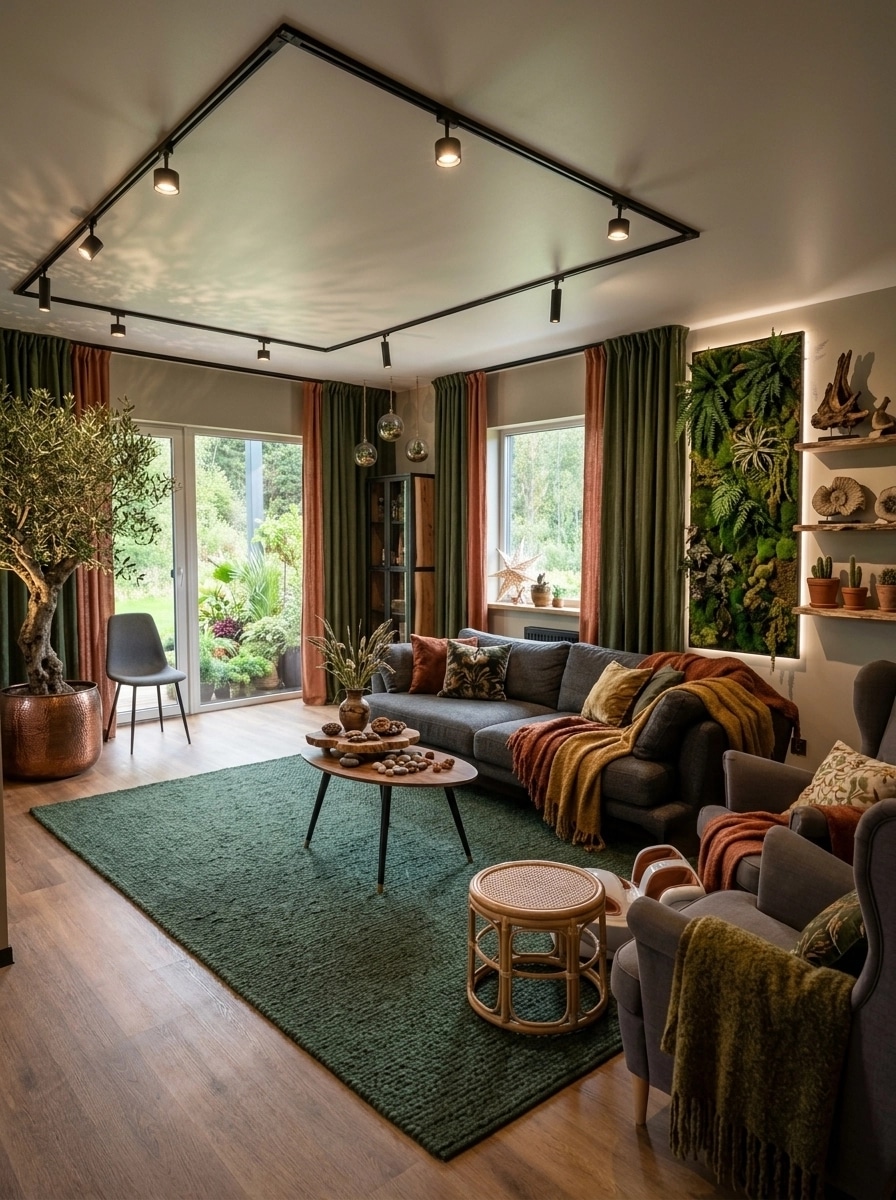 Interior design in Biophilic style — Living Room by GenRoom AI