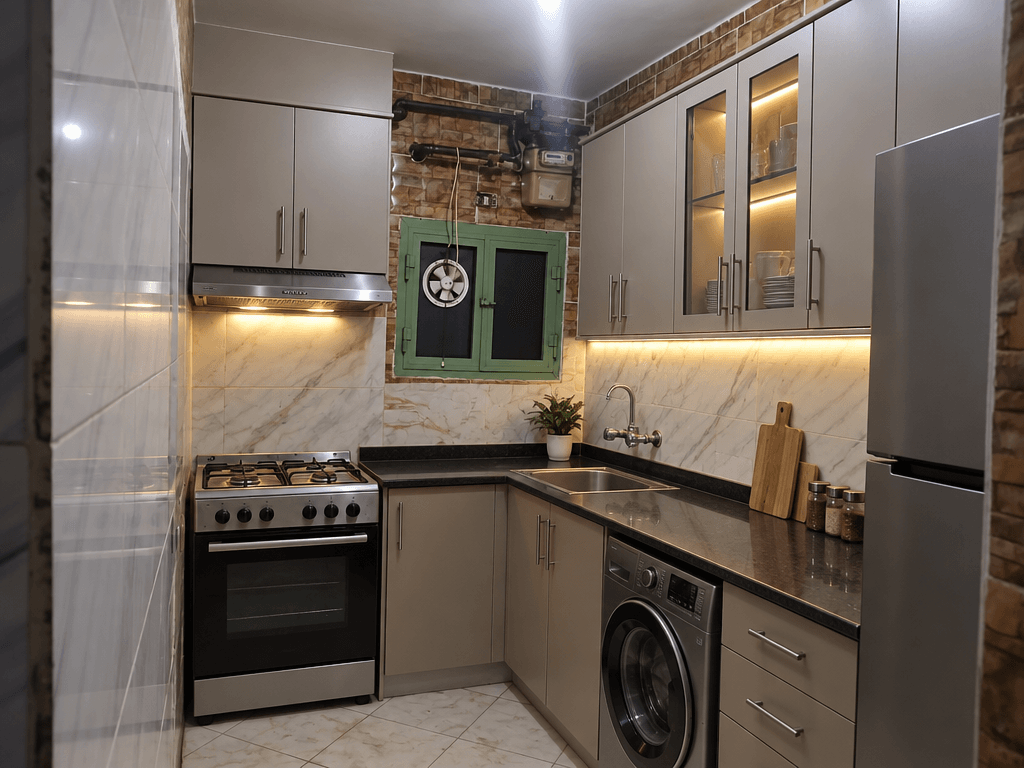 Interior design in Contemporary style — Kitchen by GenRoom AI