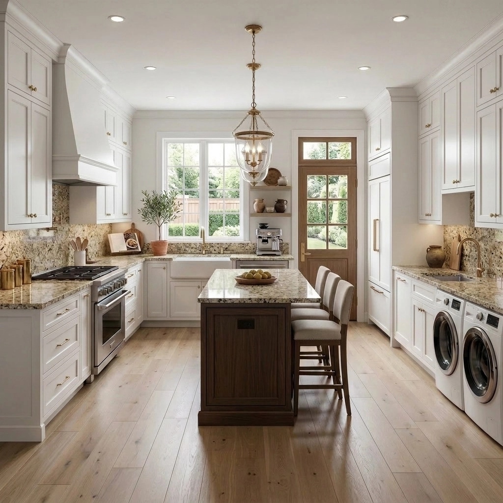 Interior design in Transitional style — Kitchen by GenRoom AI