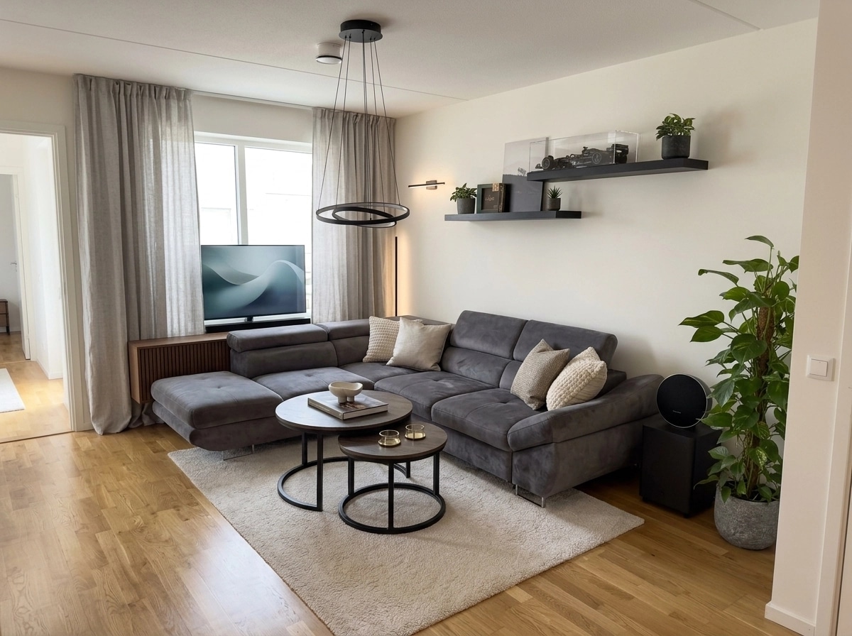 Interior design in Contemporary style — Living Room by GenRoom AI
