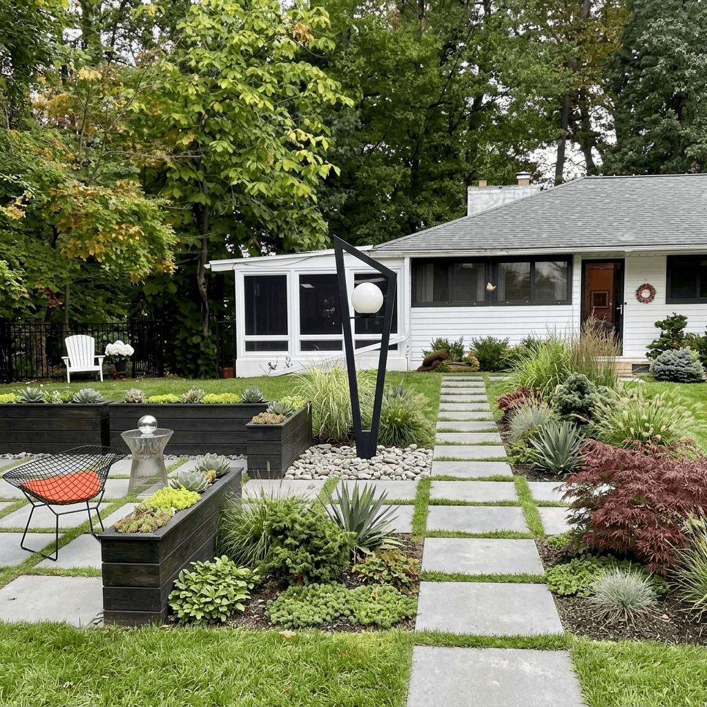 Yard design in no_style style — photo by GenRoom AI