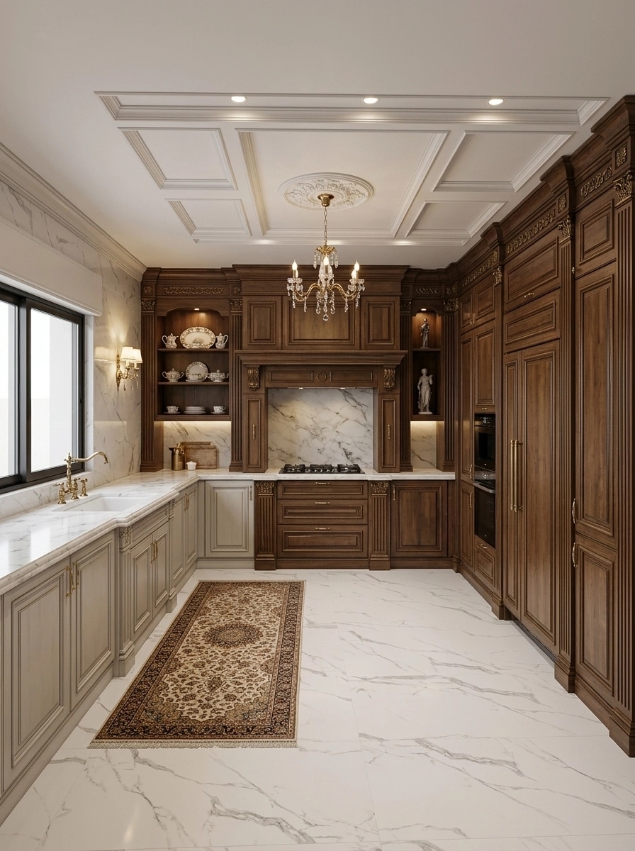 Neoclassic Kitchen design — interior photo by GenRoom AI