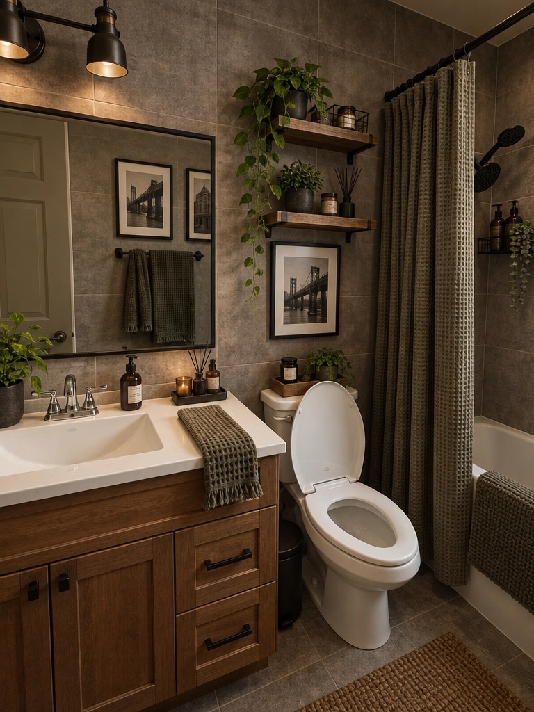 Design interior în stil Loft / Industrial — Baie de GenRoom AI