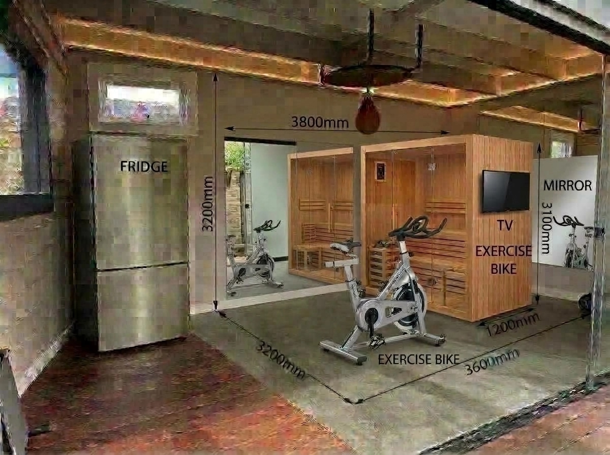 Interior design in Contemporary style — gym by GenRoom AI