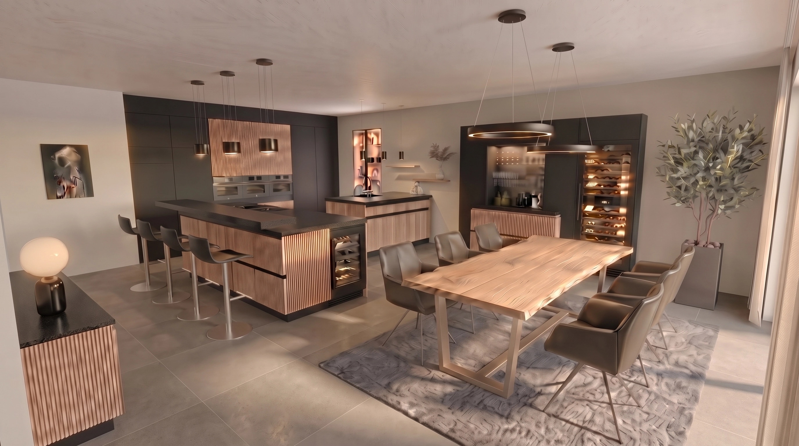 Kitchen interior in no_style style — photo by GenRoom AI