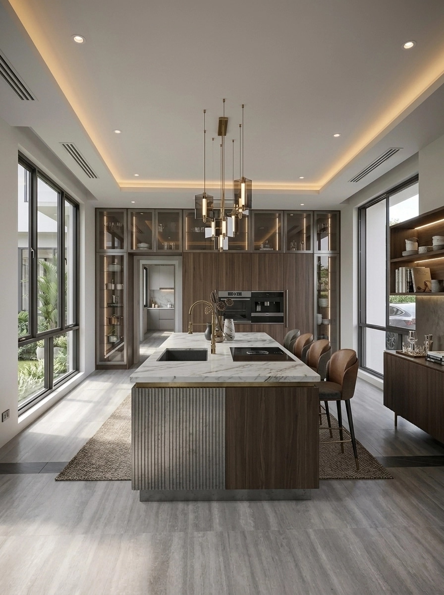 Interior design in Contemporary style — Kitchen by GenRoom AI