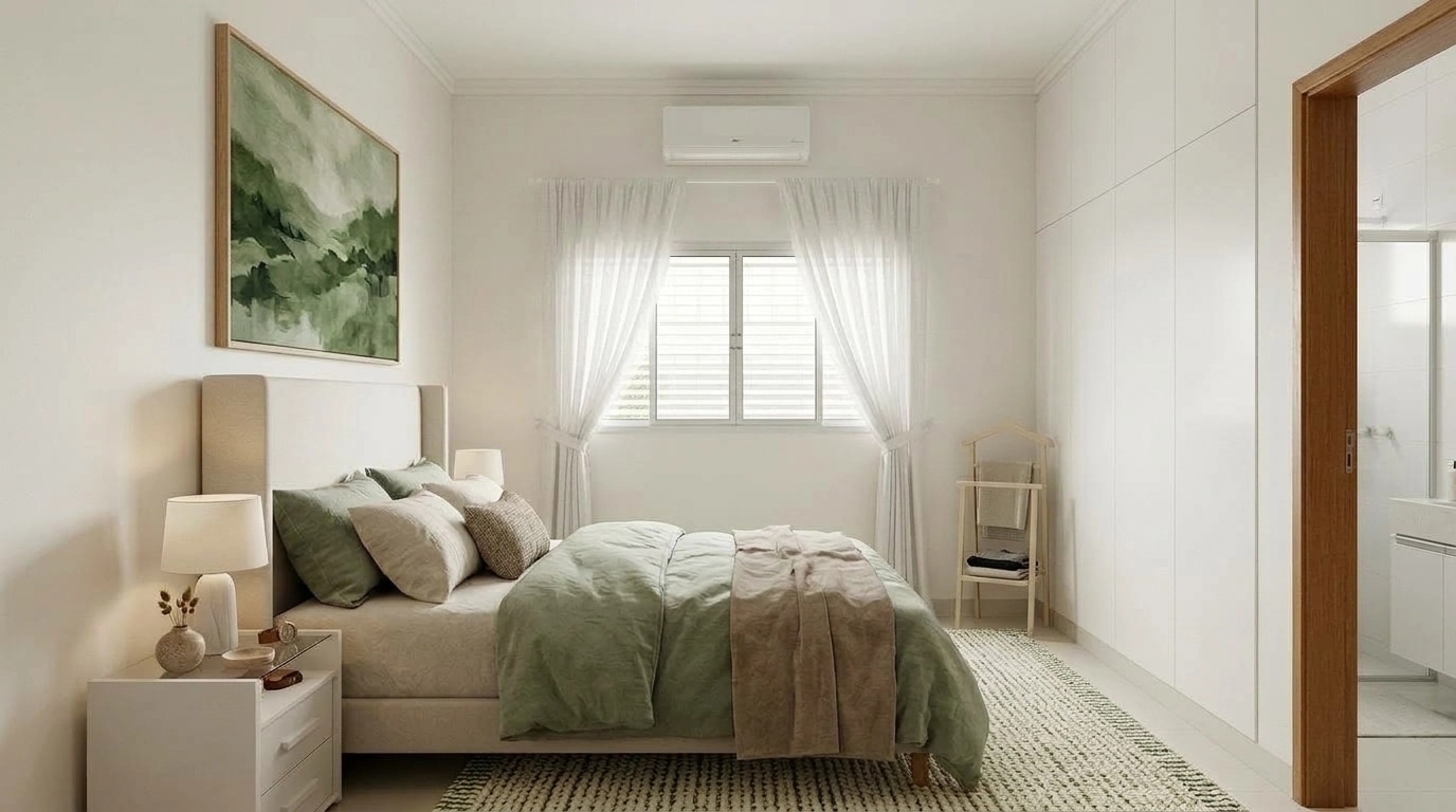 Scandinavian Bedroom design — interior photo by GenRoom AI