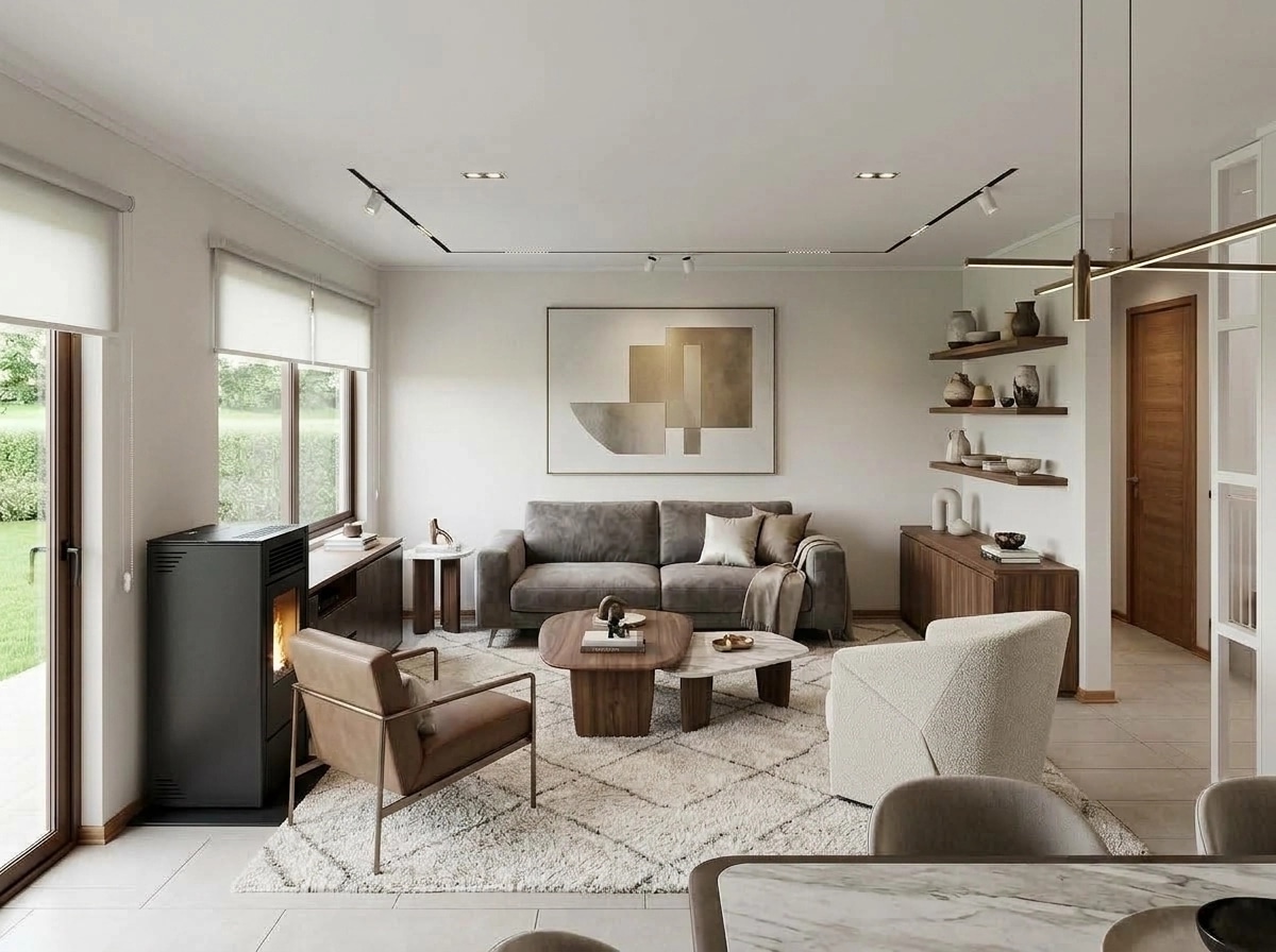 Interior design in Contemporary style — Living Room by GenRoom AI