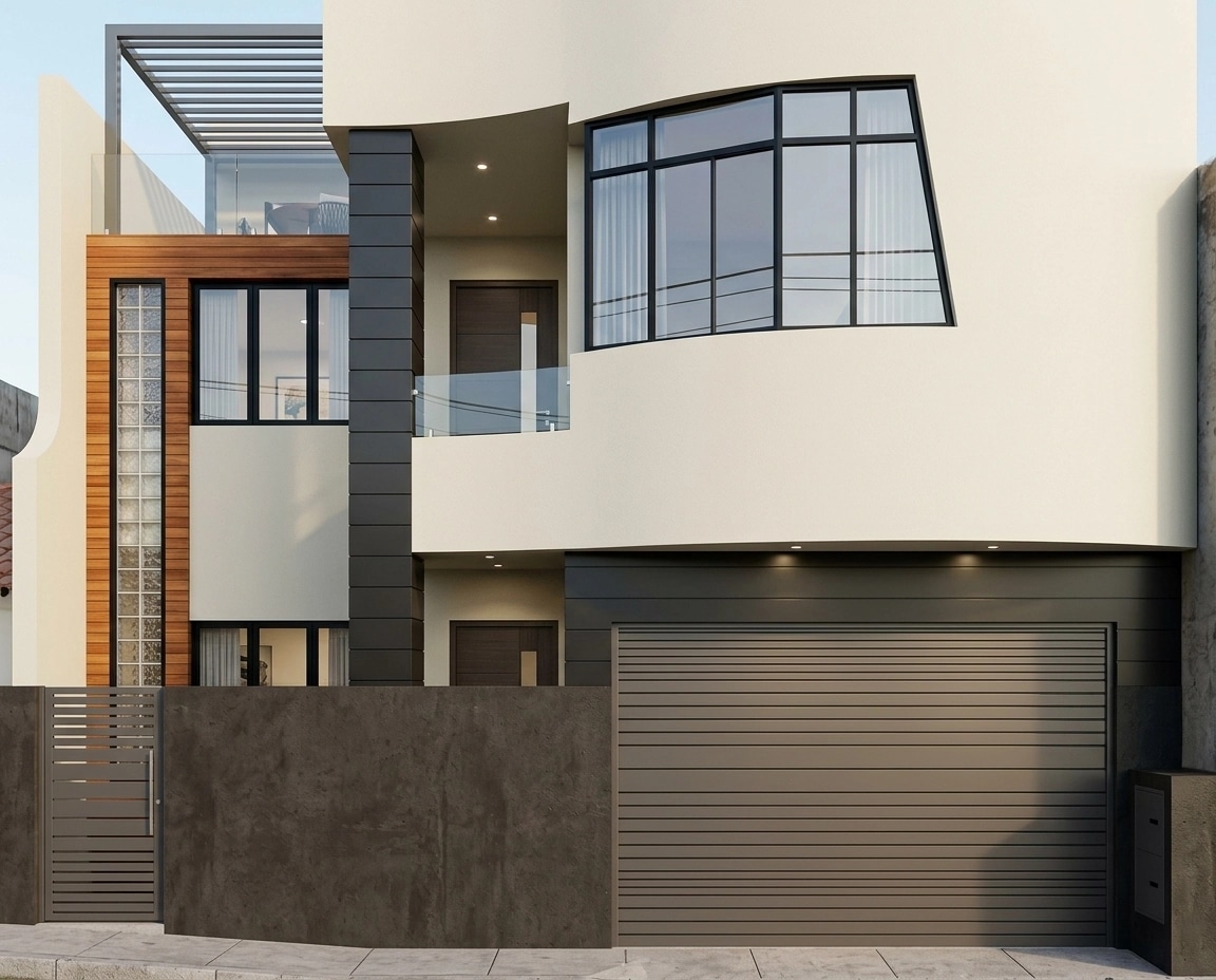 Contemporary Facade Facade design — facade photo by GenRoom AI