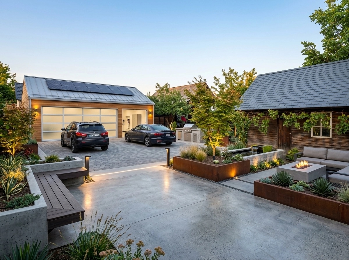 Contemporary Yard Yard design — yard photo by GenRoom AI