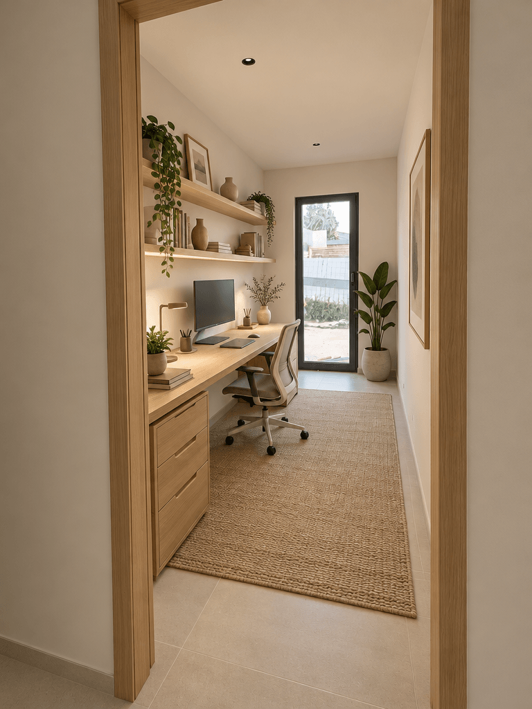 Interior design in Japandi style — Office by GenRoom AI